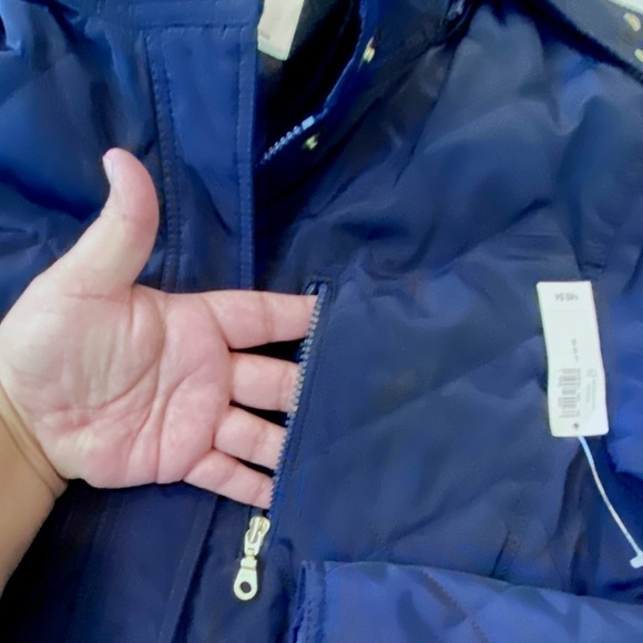 Old Navy Quilted Navy Jacket w/Hoodie Size Large - Picture 5 of 13